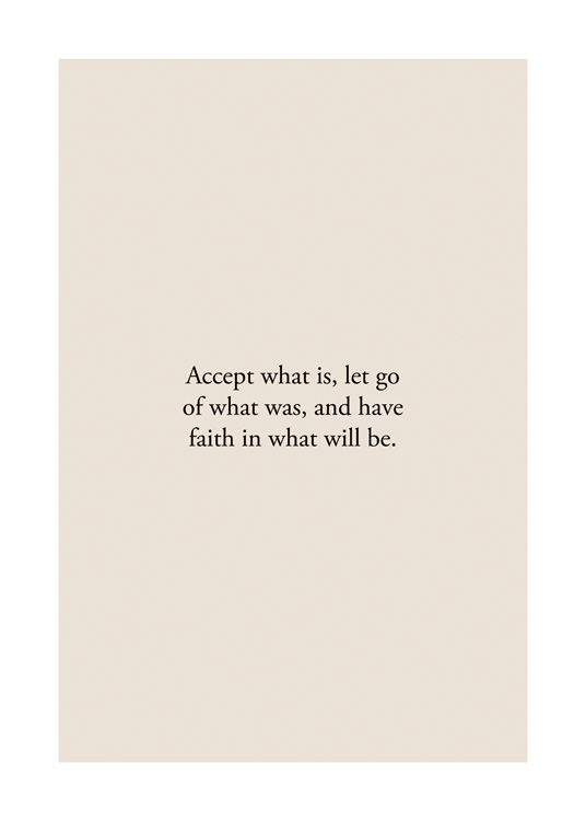 Accept What Is Poster