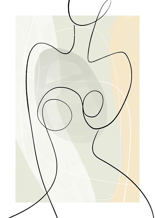 Pastel Figure Poster