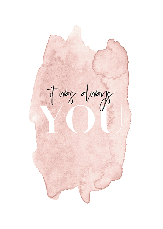 Always You Pink Poster