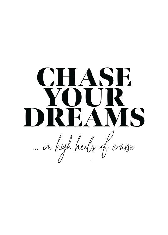 Chase Your Dreams Poster