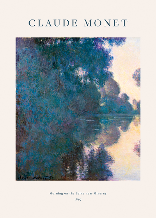  – Målning av abstrakta träd intill floden Seine