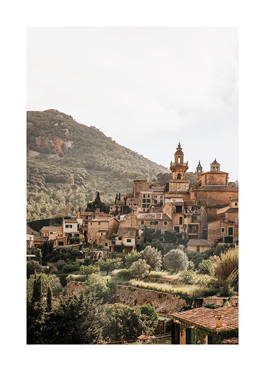  – Fotografi av en vacker stad på Mallorca, Spanien