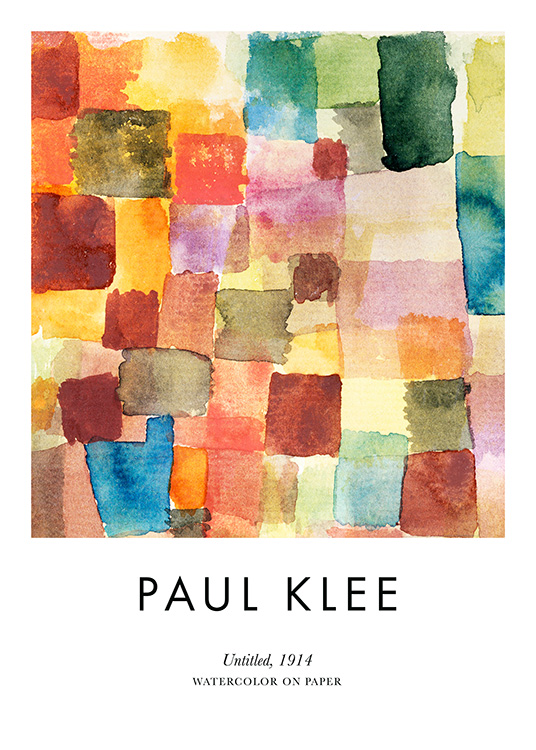 – Paul Klee - Utan titel. E cool poster med rutor i olika färger och former