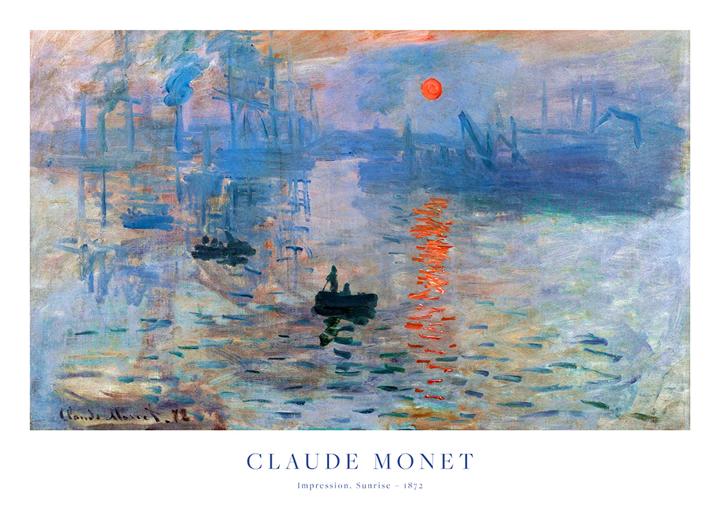 – En magisk poster av konstnären Claude Monet. En iögonfallande poster att placera i ditt vardagsrum eller din hall