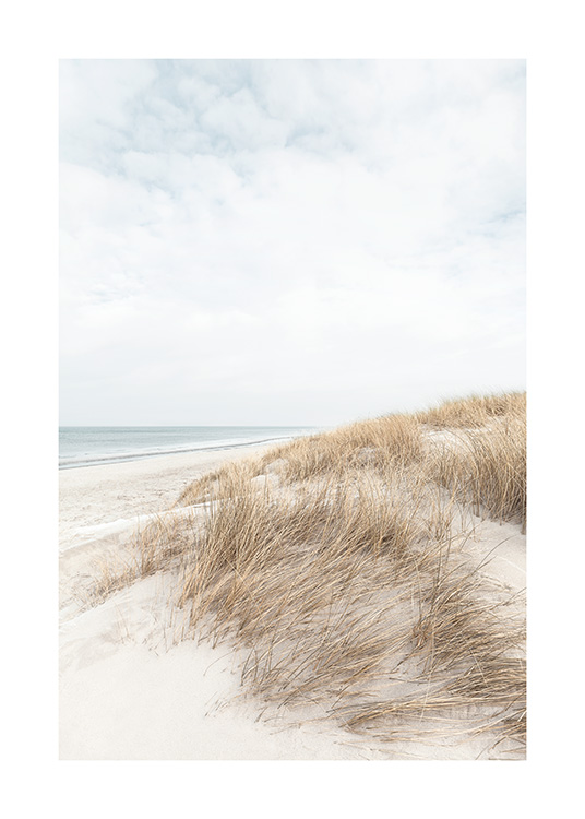 – Fotografi av sanddyner vid vattnet