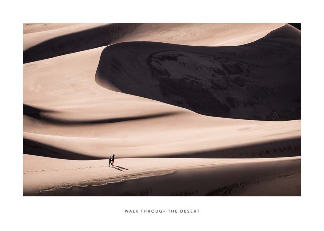 Walk Through The Desert Poster / Naturmotiv hos Desenio AB (2024)