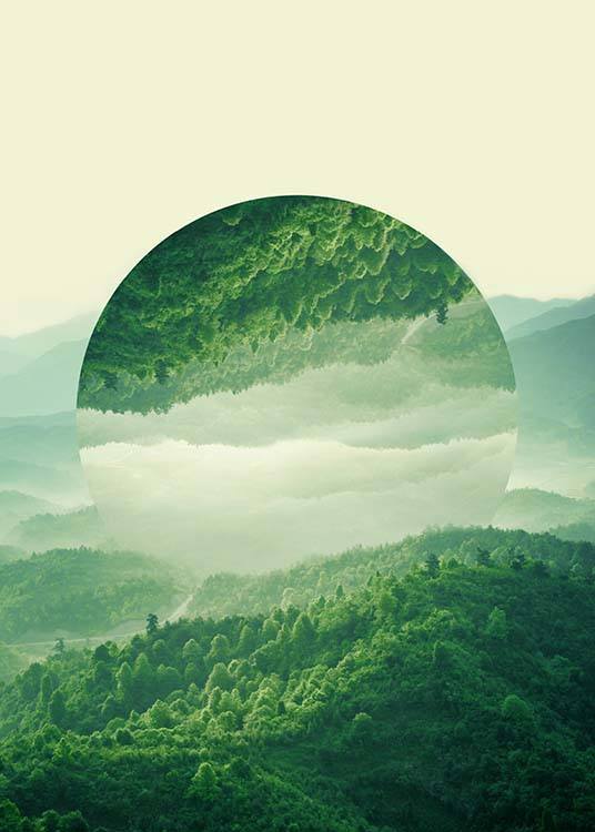 Reflected Forest Poster / Naturmotiv hos Desenio AB (2039)