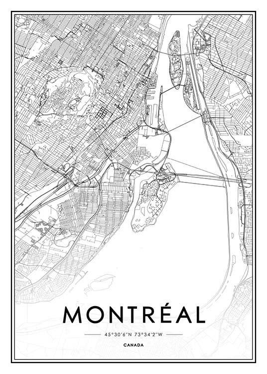 Montreal Poster / Svartvita hos Desenio AB (2043)