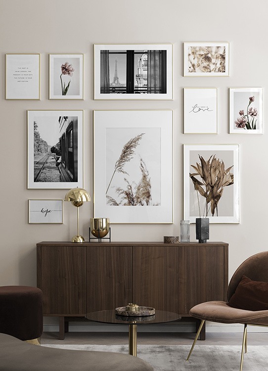 Botanisk Poster Med Rosa Tulpan Fran Desenio Se