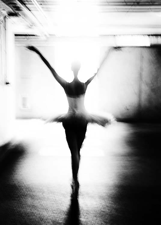 Ballet Dancer Poster / Svartvita hos Desenio AB (2414)