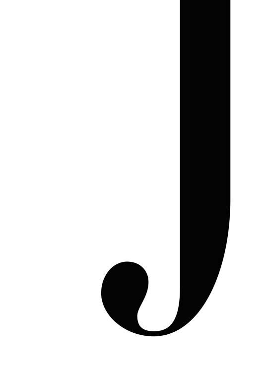 Letter J Poster