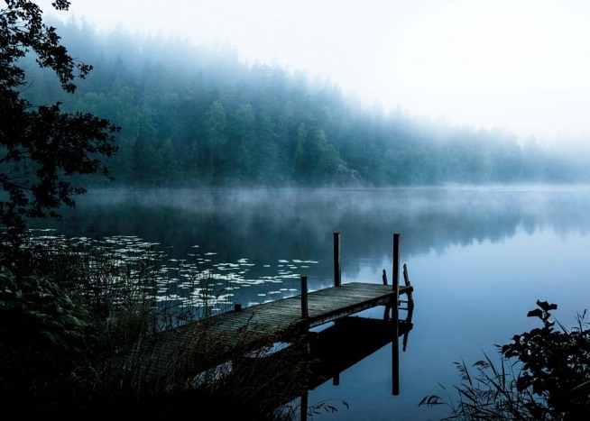 Moody Morning Poster