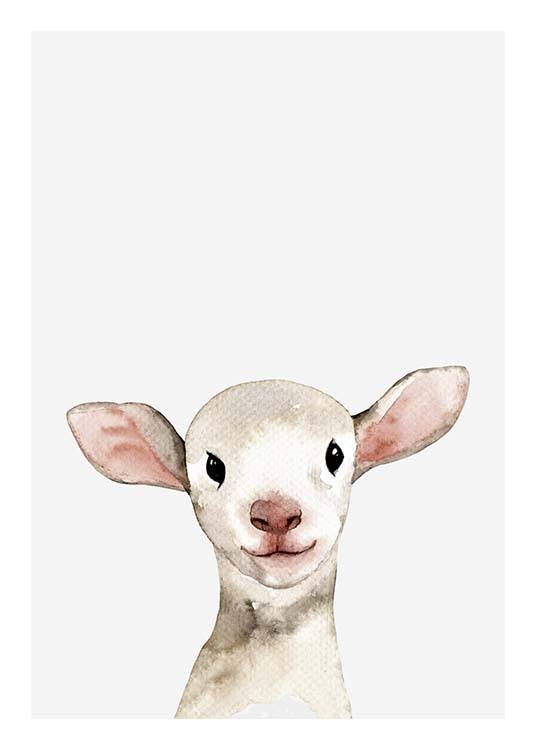 Little Lamb Poster / Barntavlor hos Desenio AB (3365)