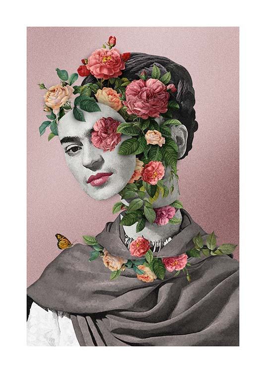 Frida Floral 2 Poster / Konststilar hos Desenio AB (3457)