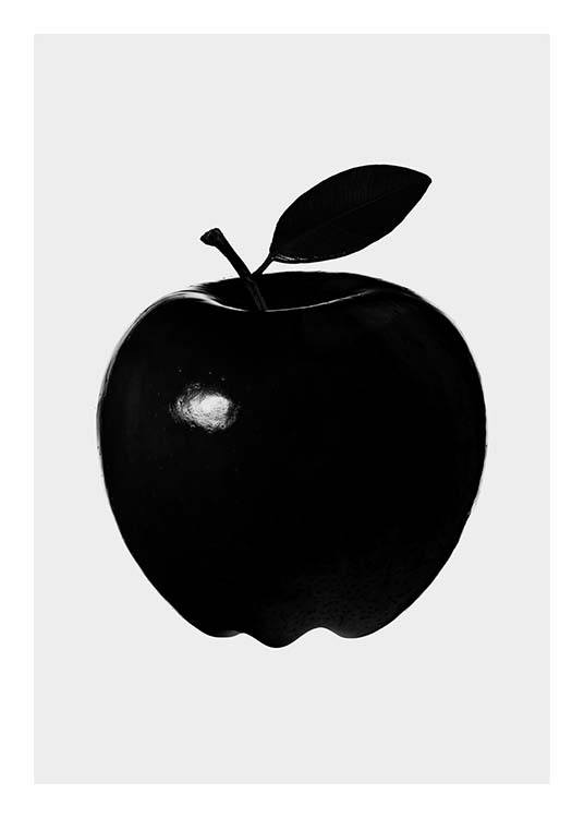 Black Apple Poster / Svartvita hos Desenio AB (3517)