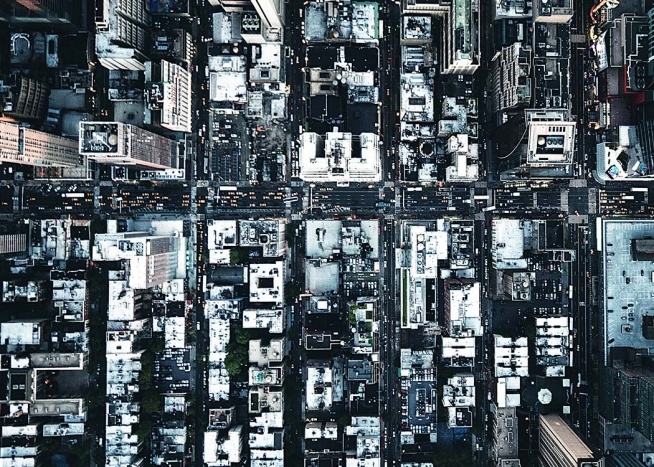 Aerial View Of New York Poster / Fotokonst hos Desenio AB (3587)