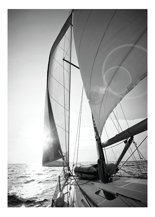 Sailing Poster / Svartvita hos Desenio AB (7065)