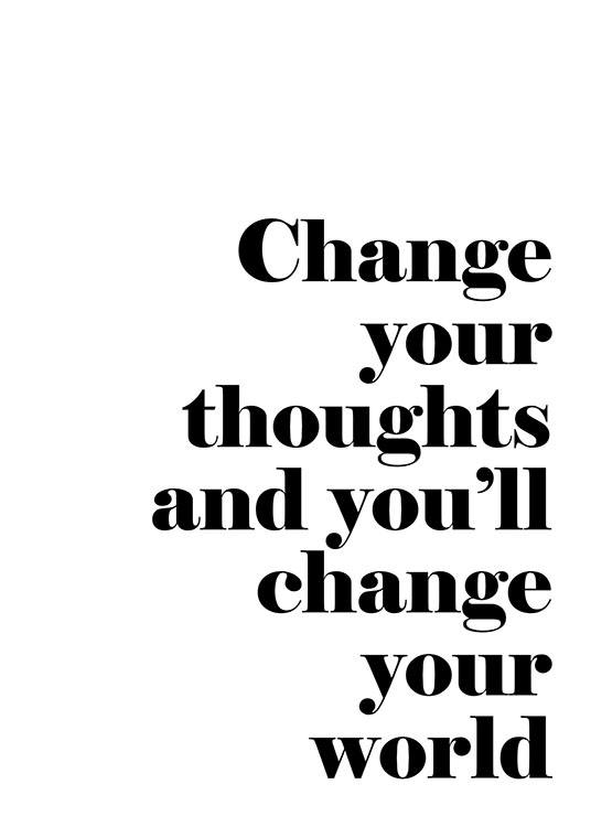 Change Your Thoughts Poster
