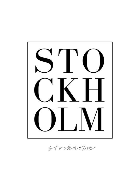 Stockholm Serif Poster