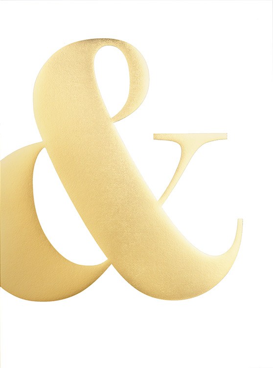 & Gold Poster