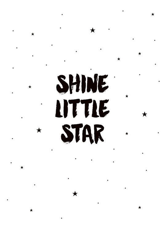 Shine Little Star Poster / Barntavlor hos Desenio AB (7789)
