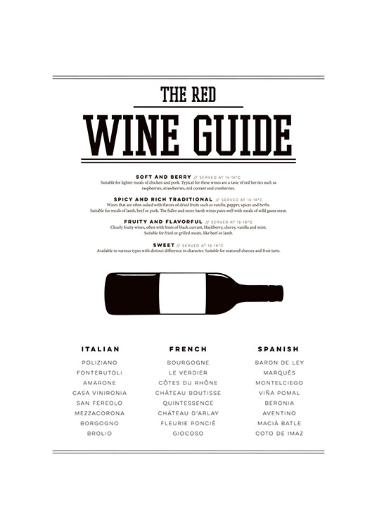 Red Wine Guide Poster
