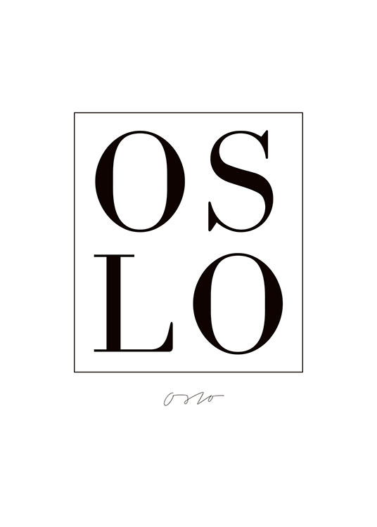 Oslo Poster / Texttavlor hos Desenio AB (7837)
