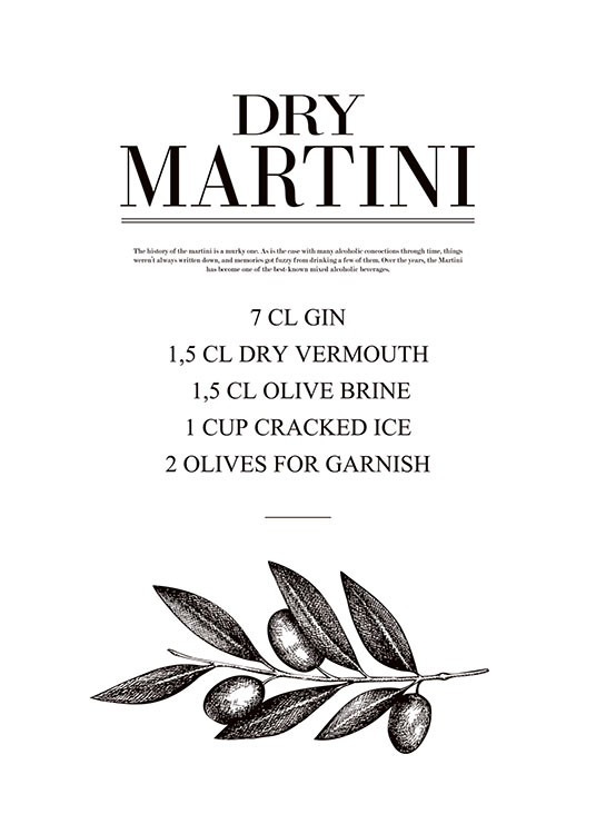 Dry Martini Poster