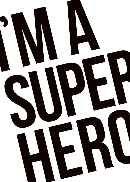 Superhero Poster  / Barntavlor hos Desenio AB (7953)