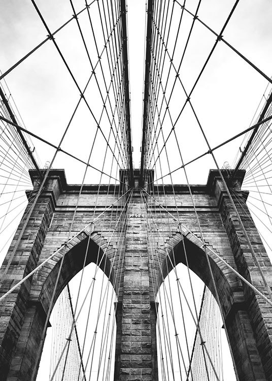 Brooklyn Bridge Poster / Fotokonst hos Desenio AB (8213)