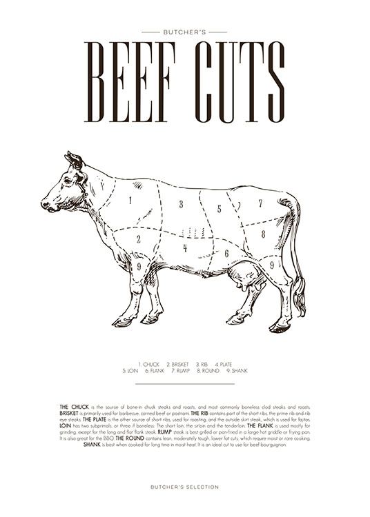 Beef Chart Poster
