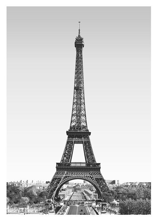 Eiffeltower Poster / Svartvita hos Desenio AB (8239)