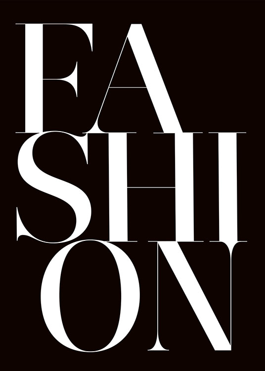Fashion Black Poster / Svartvita hos Desenio AB (8392)