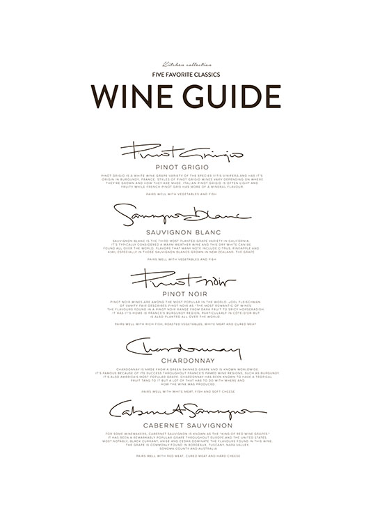Five Wine Classics Poster