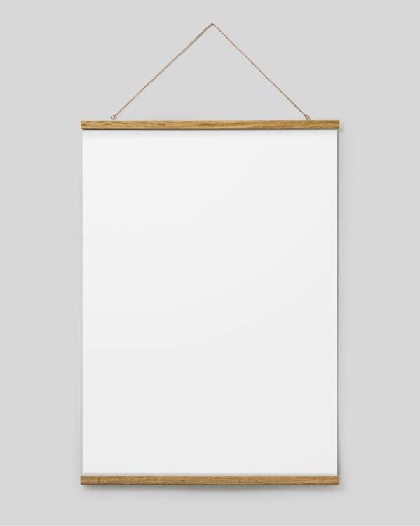  - Posterhängare i ek med magnetinfästning, 71 cm
