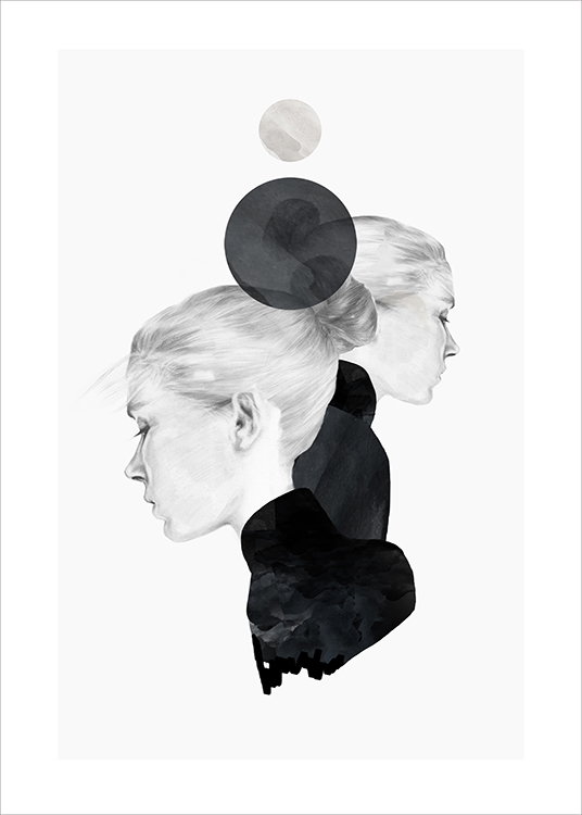 Anna Bülow Black Marble Poster / Svartvita hos Desenio AB (Pre040)