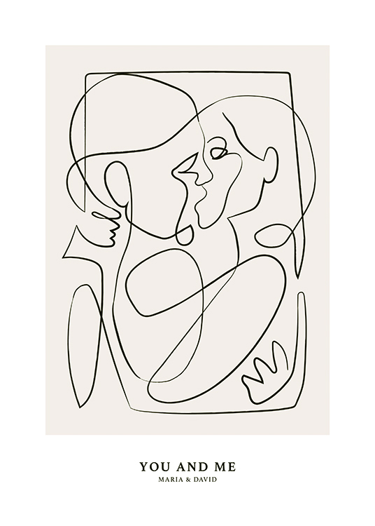 Abstract Figures No2 Personal Poster / Line art hos Desenio AB (pp0246)