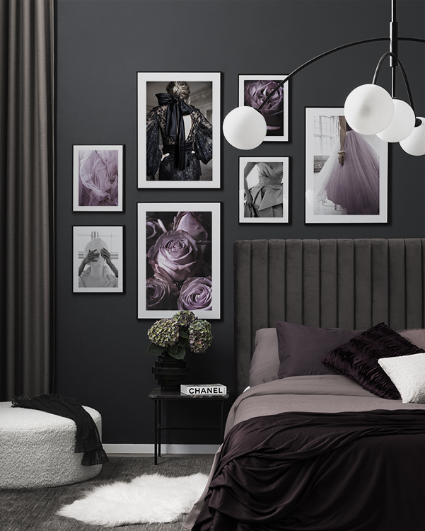 Barockklänningar och blommor