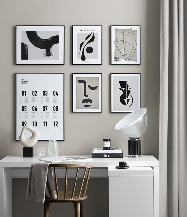 Minimalistisk arbetsyta